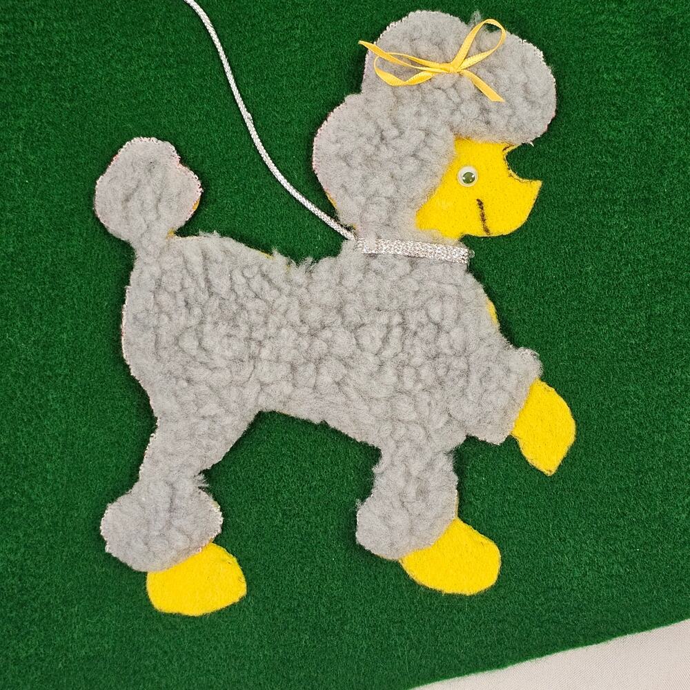Retro green felt poodle circle skirt 1950s sock hop Halloween Grease LXL - Picture 5 of 9